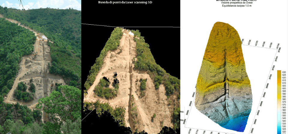 3D geophysical survey using seismic equipment
